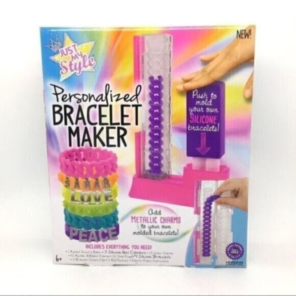 Just My Style Personalized Bracelet Maker with Metallic Charms New